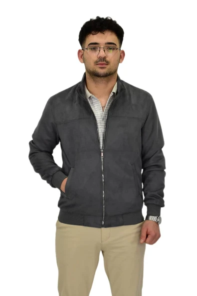 Erkek Mevsimlik Süet Spor Mont 8051 BGL-ST04373 - Resim 3