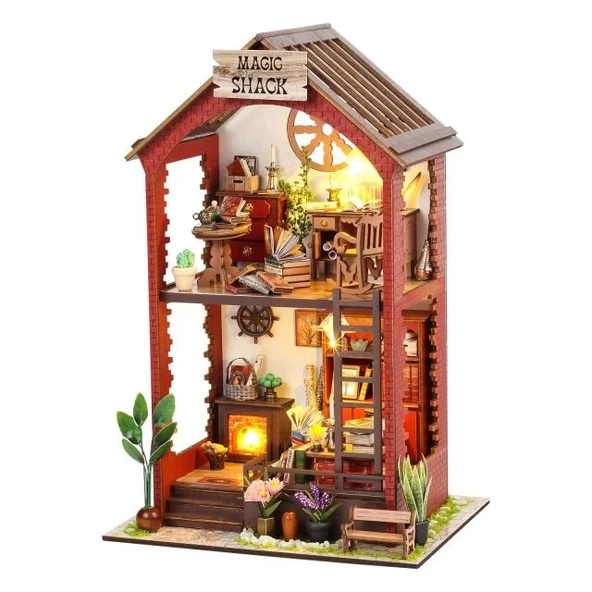 INSGEN DIY Minyatür Dollhouse Sera Yapı Odası Seti