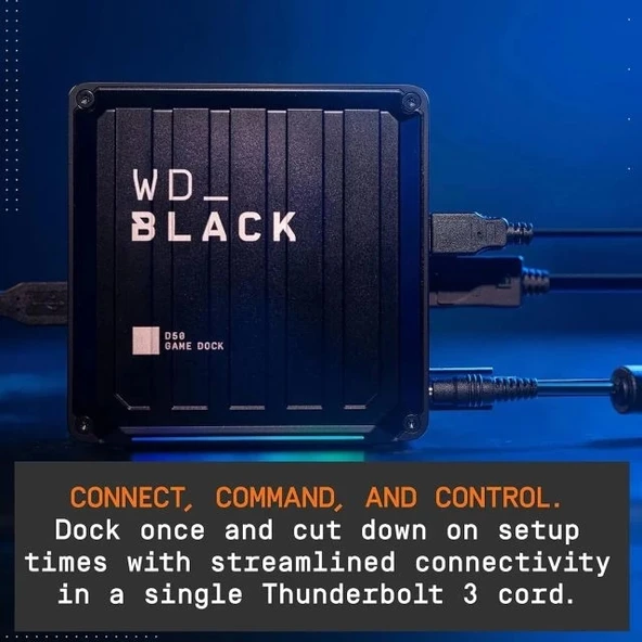 WD_BLACK D50 Game Dock, Thunderbolt 3 Bağlantılı RGB - 3