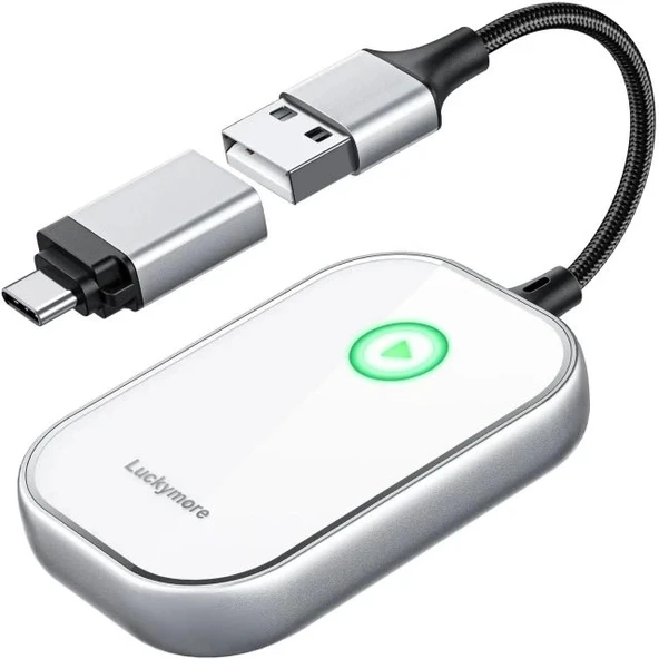 Luckymore Kablosuz Carplay Adaptörü White