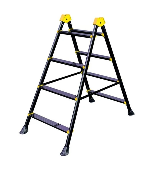 Lepus 4+4 Metal Merdiven Çift Çıkışlı 150kg Taşıma Kapasitesi 4 Basamak - 4