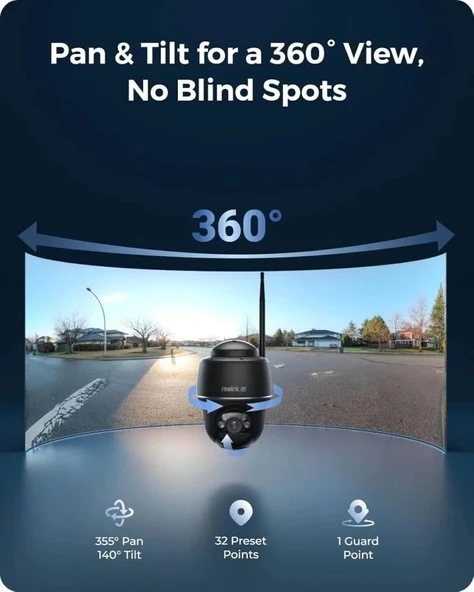 REOLINK 5MP Kablosuz Dış Mekan Güvenlik Kamera Sistemi - 11