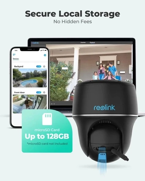 REOLINK 5MP Kablosuz Dış Mekan Güvenlik Kamera Sistemi - 7