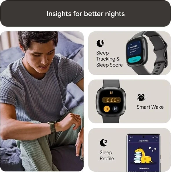 Fitbit Sense 2 Gelişmiş Sağlık ve Fitness Akıllı Saati - 4