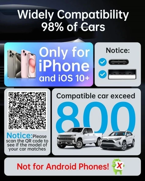 Luckymore Kablosuz Carplay Adaptörü - 9