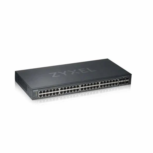 ZYXEL 24 Bağlantı Noktalı Gigabit Ethernet Akıllı Switch GS1900-24 48-Port | 4x SFP