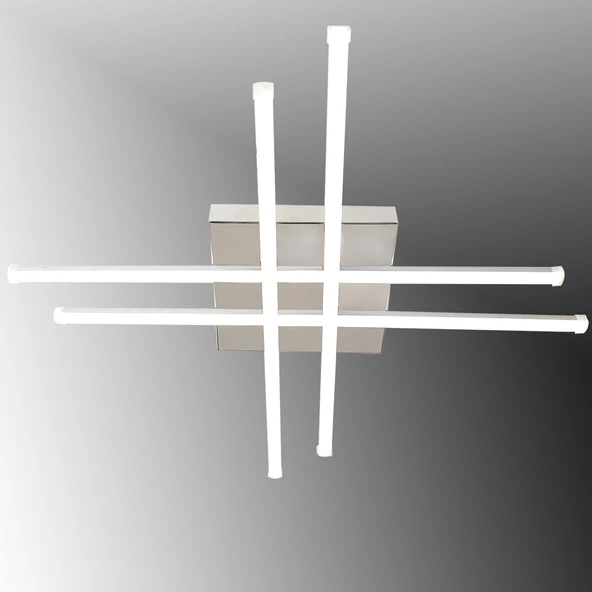 TT036-KR TT Aydınlatma Hashtag Modeli Krom Kaplama Led Avize