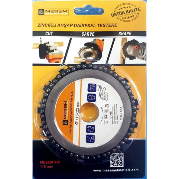 MEŞEM ZİNCİRLİ AHŞAP TESTERE 115 MM 929