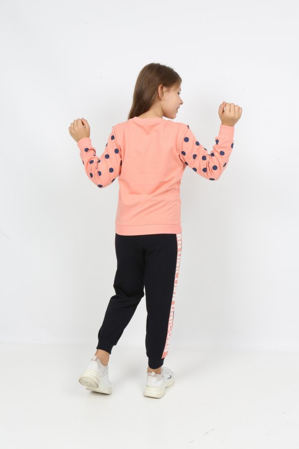 i&k  şımarık kids kız çocuk unicol baskılı  eşofman takımı - 8