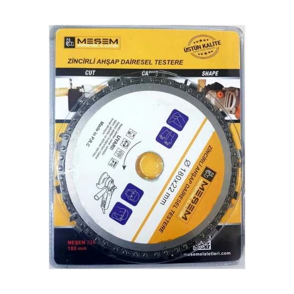 MEŞEM ZİNCİRLİ AHŞAP TESTERE 180 MM 928