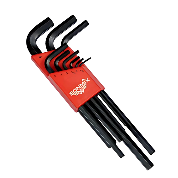 SONMİX UZUN DÜZ ALLEN TAKIMI 180 MM 9 PARÇA ürün görseli 1