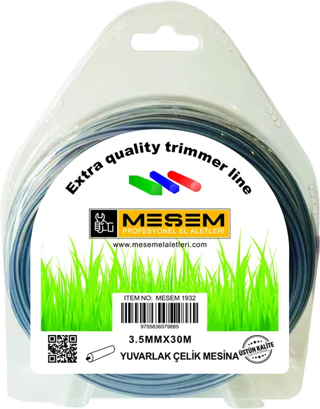 MEŞEM TIRPAN MİSİNA İPİ YUVARLAK 3,5 MM*30 MT 1932