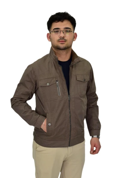 Erkek Mevsimlik Kanvas Spor Mont 8001 BGL-ST04369 - Resim 10