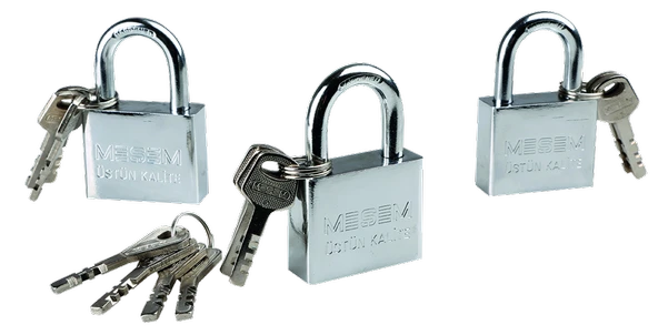 MEŞEM MASTER ÇELİK KİLİT 3 LÜ SET 55 MM 340