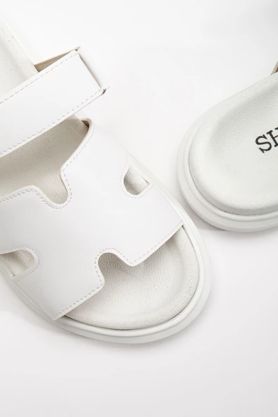 Azure Kadın Yumuşak Tabanlı Günlük Beyaz Terlik - 3