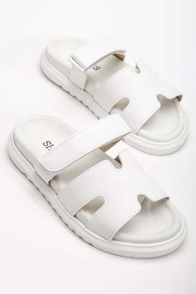 Azure Kadın Yumuşak Tabanlı Günlük Beyaz Terlik