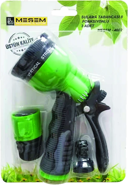 MEŞEM 8 FONK. 3 LÜ SET SULAMA TABANCASI 4002