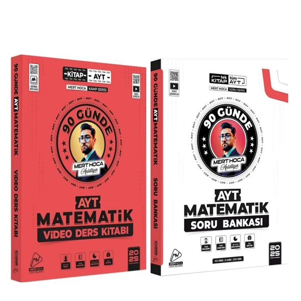 Mert Hoca 2025 AYT Matematik Kampı Video Ders Notu ve Soru Bankası Seti 2 Kitap