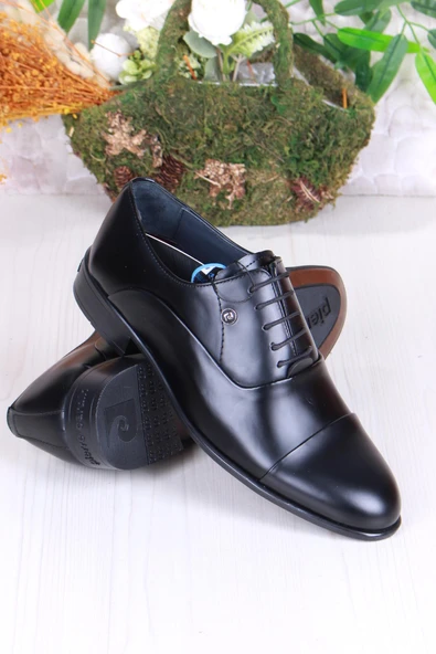 Pierre Cardin 7018 Siyah Açma Damat Ayakkabısı Takım Ayakkabısı Erkek Klasik Ayakkabı - 4