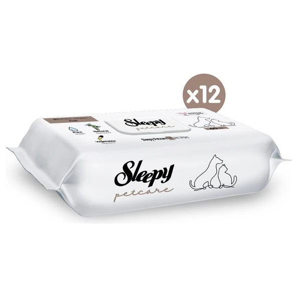 Petcare Evcil Hayvan Islak Havlusu 12X60 Yaprak - Resim 3