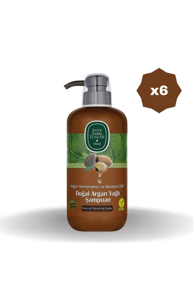 Eyüp SAbri Tuncer Doğal Argan Yağlı Şampuan 600 ML - (6 ADET) ürün görseli