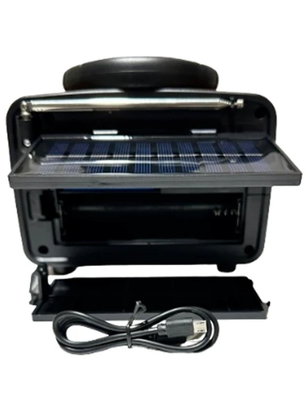 Tayfun Nostalji Radyo ve Müzik Çalar RT-768-GÜNEŞ Enerjili-Fenerli-Bluetooth-Usb-Fm - 3