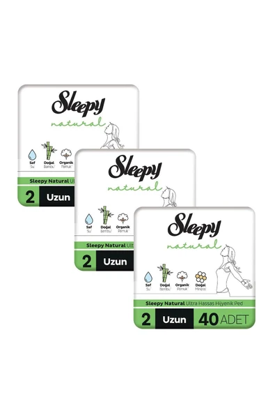 Natural Ultra Hassas Hijyenik Ped Mega Fırsat Paketi Uzun 120 Adet - Resim 2