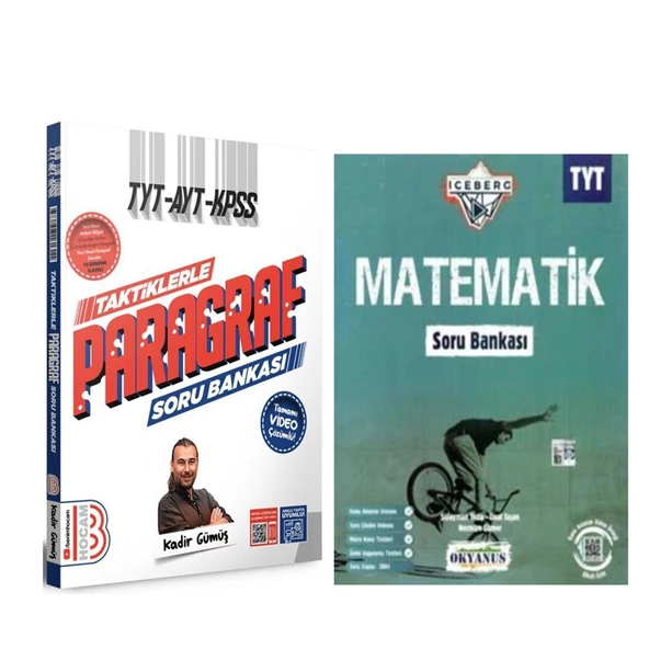 TYT Benim Hocam Taktiklerle Paragraf ve Okyanus Iceberg Matematik Soru Bankası 2 Kitap Set