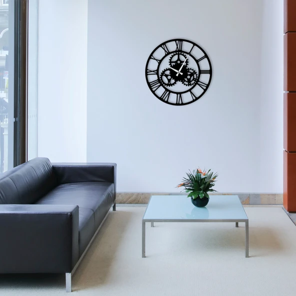 Eysa TridentClock Dekoratif Metal Duvar Saat 50x50CM - 10