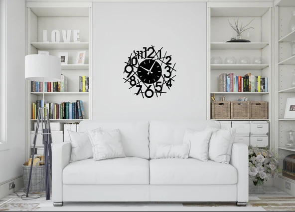 Eysa WhimsyClock Dekoratif Metal Duvar Saat 50x50CM - 9