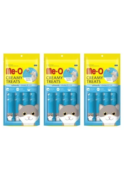 me-o Tavuk Ve Ciğerli Kedi Ödül Maması 15g X4 X 3 Adet