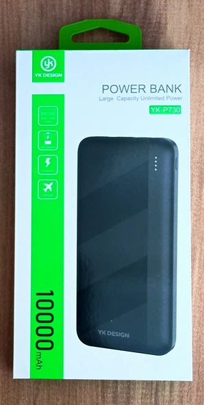 YKDesign Yk-P730 10,000mAh Powerbank Taşınabilir Şarj Aleti