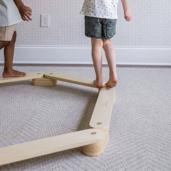 Ahşap Denge Tahtası Montessori Gelişim Oyuncağı - 2
