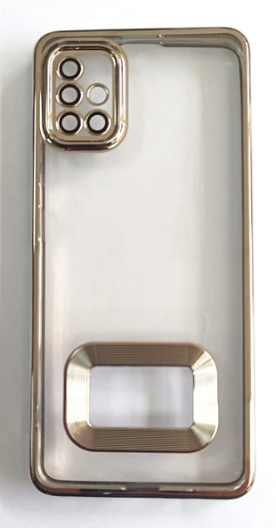 Samsung Galaxy A51 Uyumlu Yumuşak Şeffaf Lazer Kenarlı Kılıf - 3