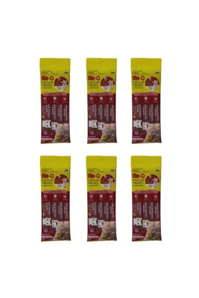 me-o Creamy Treats Ton Balıklı Ve Domatesli Kedi Ödül Maması (4 X 15 G) 6 Adet
