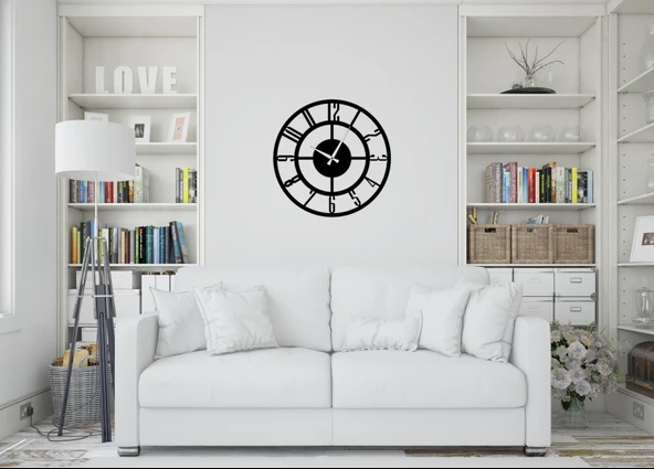 Eysa PureLine Dekoratif Metal Duvar Saat 50x50CM - 8