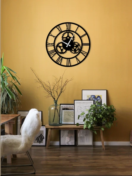 Eysa TridentClock Classic Dekoratif Metal Duvar Saat 50x50CM - 4