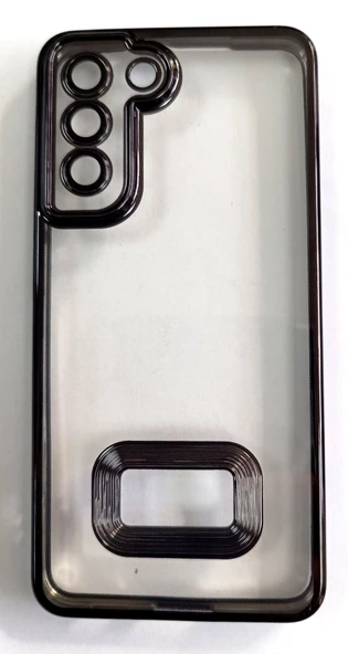 Samsung Galaxy S21 FE Uyumlu Yumuşak Şeffaf Lazer Kenarlı Kılıf ürün görseli 1