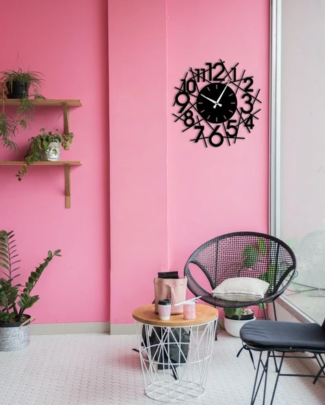 Eysa WhimsyClock Dekoratif Metal Duvar Saat 50x50CM - 7