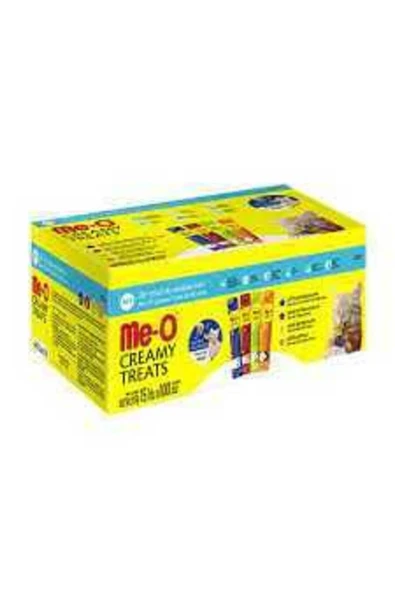 me-o Creamy Tuna Medley (47/49/50/92) Ton Balığı Çeşitleri 15 Gr 100 lü Kedi Ödülü