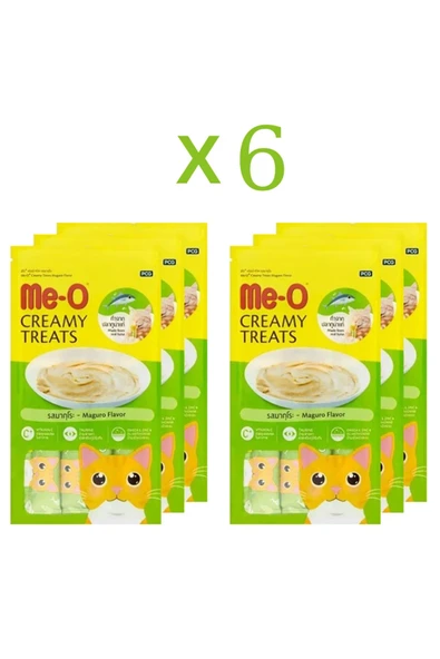me-o Meo Creamy Treats Sıvı Kedi Ödül Maması 6 Lı Set Ton Balığı&orkinos 6 Adet 4x15 Gr Toplam 360gr