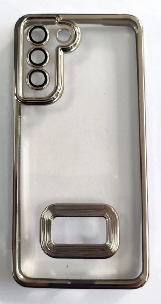 Samsung Galaxy S21 FE Uyumlu Yumuşak Şeffaf Lazer Kenarlı Kılıf - Resim 3