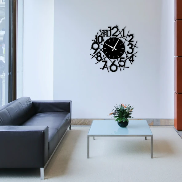 Eysa WhimsyClock Dekoratif Metal Duvar Saat 50x50CM - 10