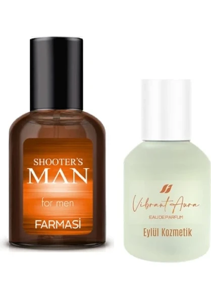 Farmasi Shooters Man Erkek Parfümü 50 ml & Vibrant Aura Kadın Parfüm 50 ml