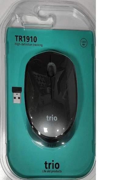 TRİO TR1910 WIRELESS MOUSE (SİYAH/GRİ)