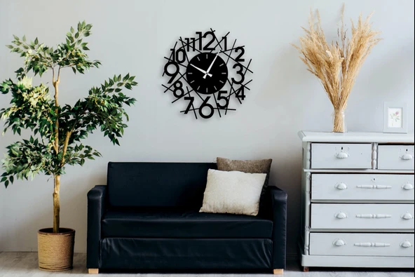 Eysa WhimsyClock Dekoratif Metal Duvar Saat 50x50CM - 3