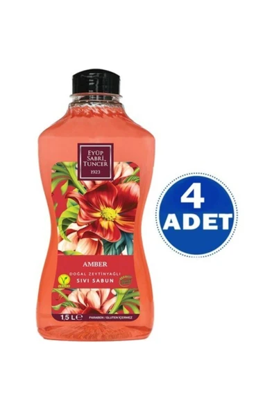Eyüp Sabri Tuncer Doğal Zeytinyağlı Sıvı Sabun Amber 1500 ML