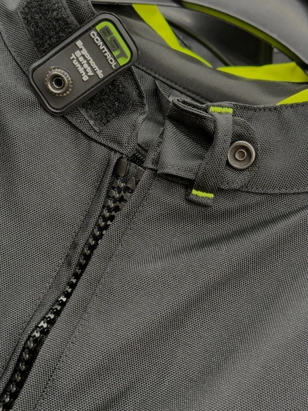 Zeus 4 Mevsimlik Korumalı Motosiklet Montu Yeni Sezon Siyah Neon - 3