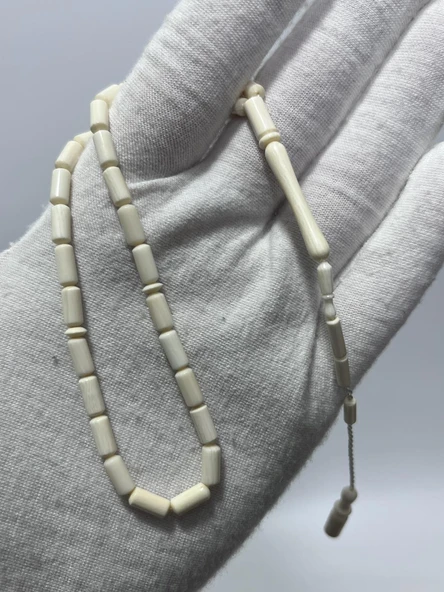 Kesme Fildişi Tesbih 5,65 Gram - Koleksiyonluk Fil Dişi Tespih ürün görseli