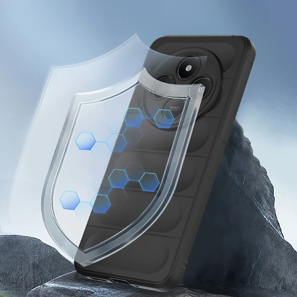 Xiaomi Redmi 14C 4G Kılıf Esnek TPU Oyuklu Arka Yüzey Tasarımlı Etnik Silikon Kapak - Resim 6